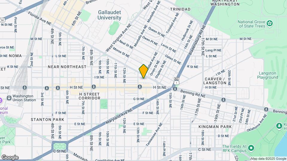 1321 I St NE Map and Location Details