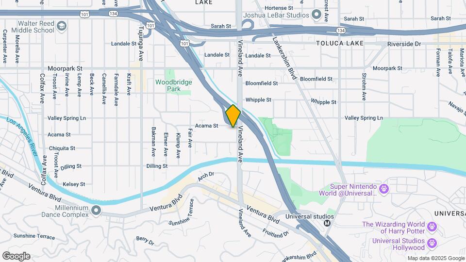 4225 Vineland Ave Map and Location Details