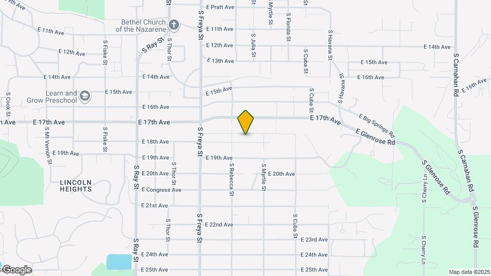 3825 E 18th Ave Map and Location Details