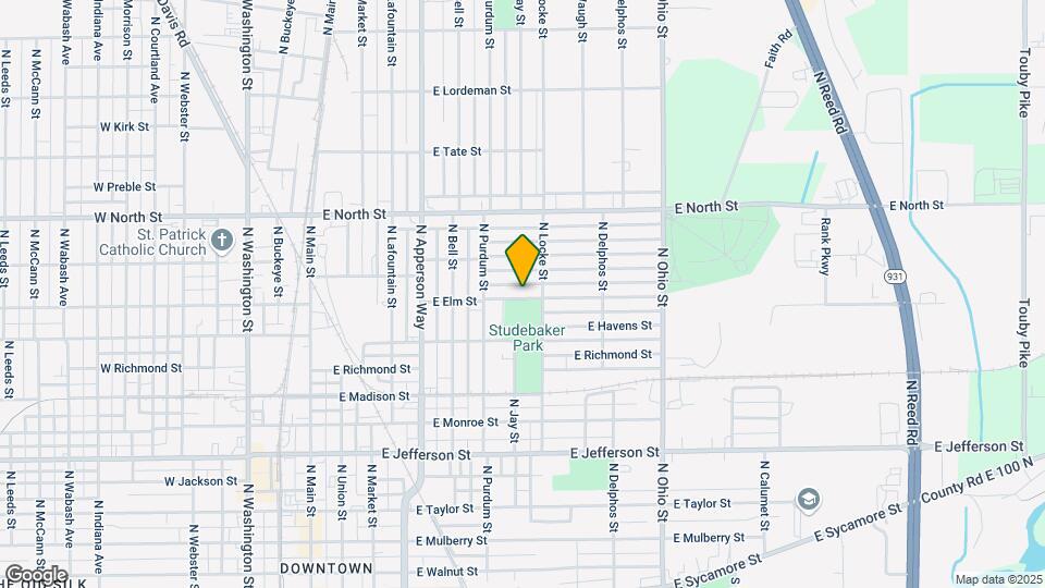 808 E Elm St Map and Location Details