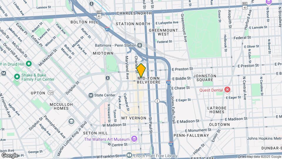 4 E Biddle St Mapa y Detalles de la Ubicación