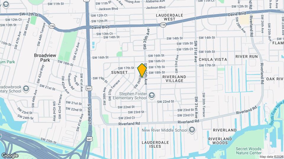 1820 SW 36th Ave Map and Location Details