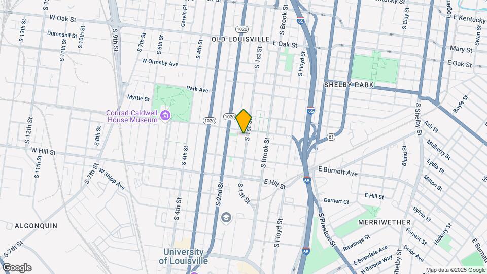 1406 S 1st St Map and Location Details