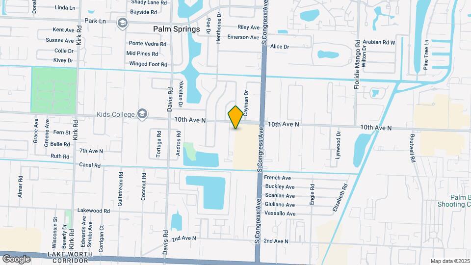 1100 Manor Dr Map and Location Details