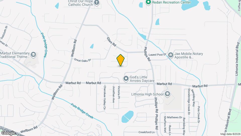 2068 Lown Farm Ln Mapa y Detalles de la Ubicación