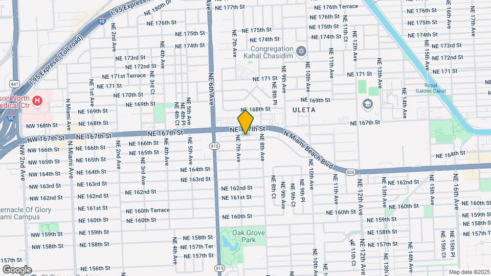 725-735 NE 166th St Map and Location Details