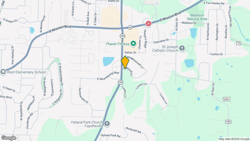 2825 Inwood Ln Map and Location Details