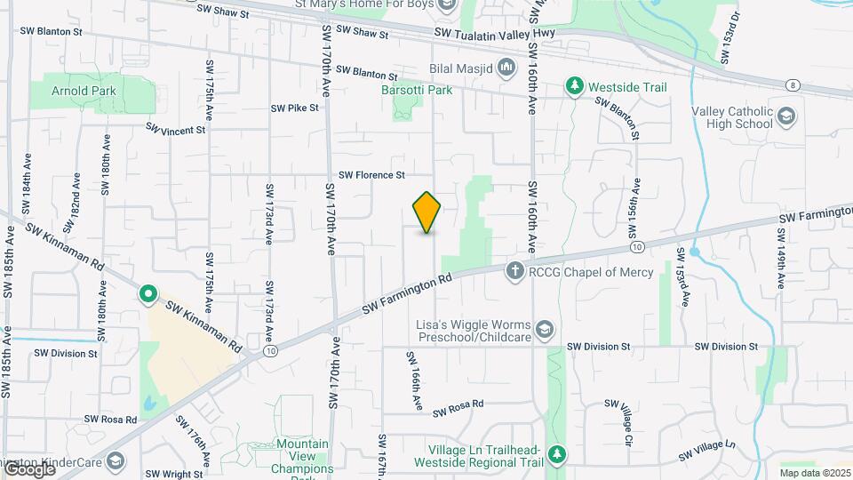 4875 SW 165th Ave Map and Location Details