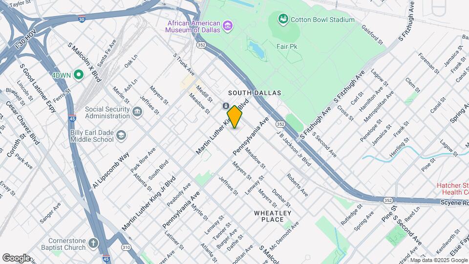 3101 Peabody Ave Map and Location Details