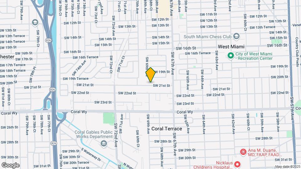 6859 SW 21st St Map and Location Details