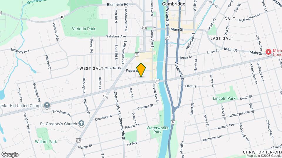 24 Cedar St Map and Location Details