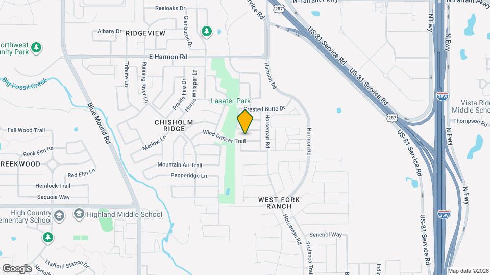 1717 Wind Dancer Trail Map and Location Details