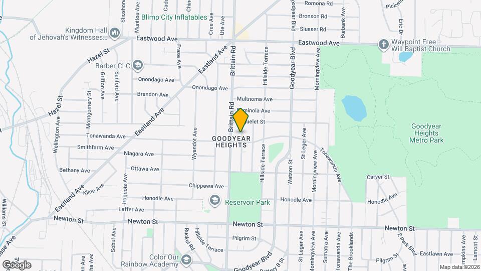 592 Lindell St Map and Location Details
