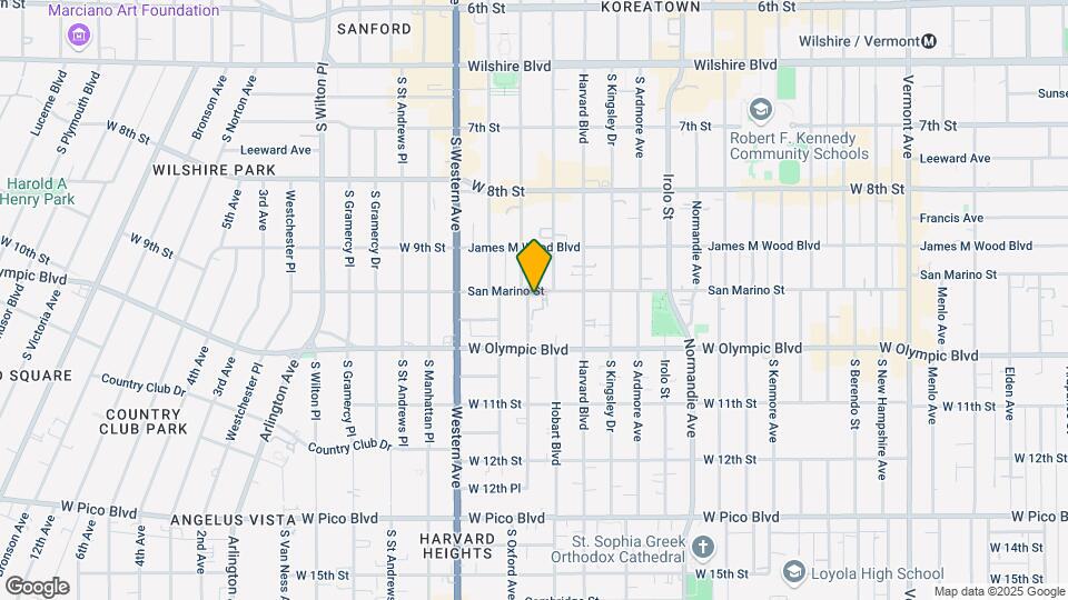 3390 San Marino St Map and Location Details