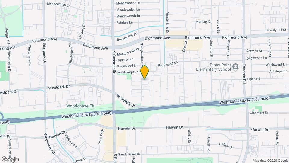 3909 Tanglewilde St Map and Location Details