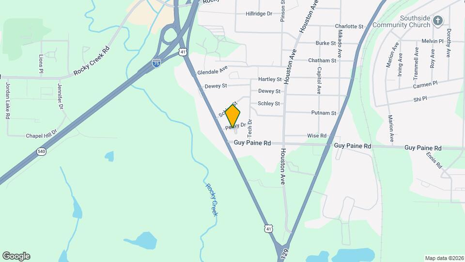 1360 Peavy Cir Map and Location Details