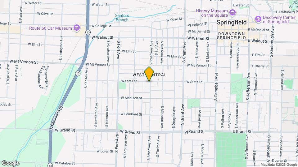 709 S Broadway Ave Map and Location Details