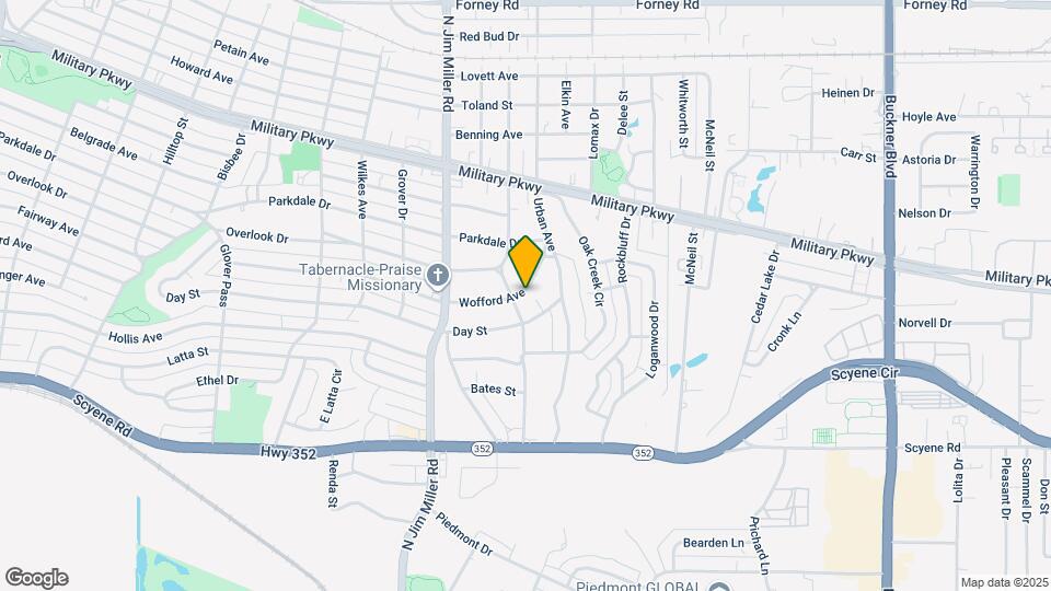 7108 Wofford Ave Map and Location Details