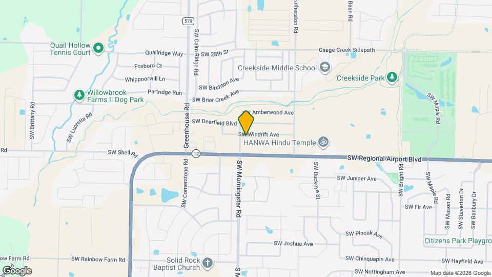 3205 SW Windrift Ave Map and Location Details