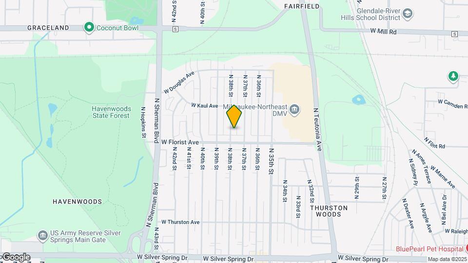 6028 N 38th St Map and Location Details
