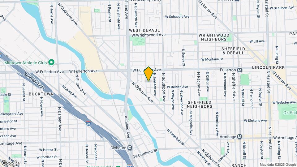 2311 N Greenview Ave Map and Location Details