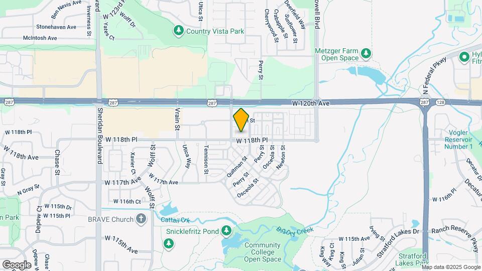 4157 W 118th Pl Map and Location Details