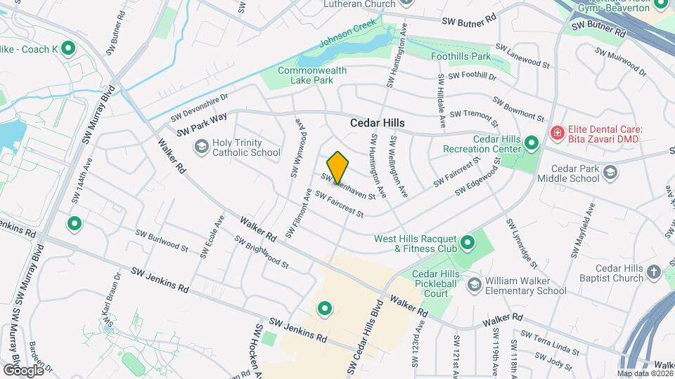 12820 SW Glenhaven St Map and Location Details