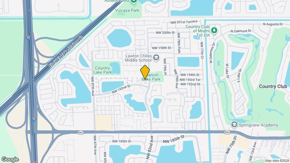 8216 NW 192nd Terrace Mapa y Detalles de la Ubicación