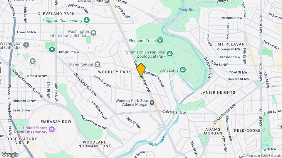 2818 Connecticut Ave NW, Unit PH1 Map and Location Details