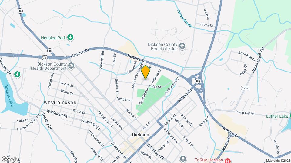 104 Oak Ave Map and Location Details