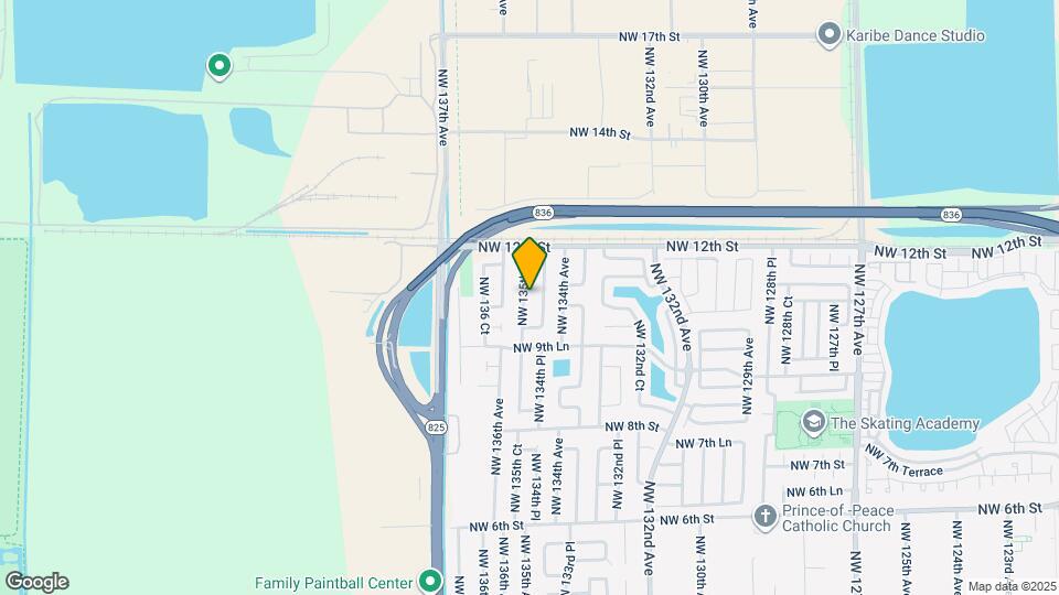 1067 NW 135th Ct Map and Location Details