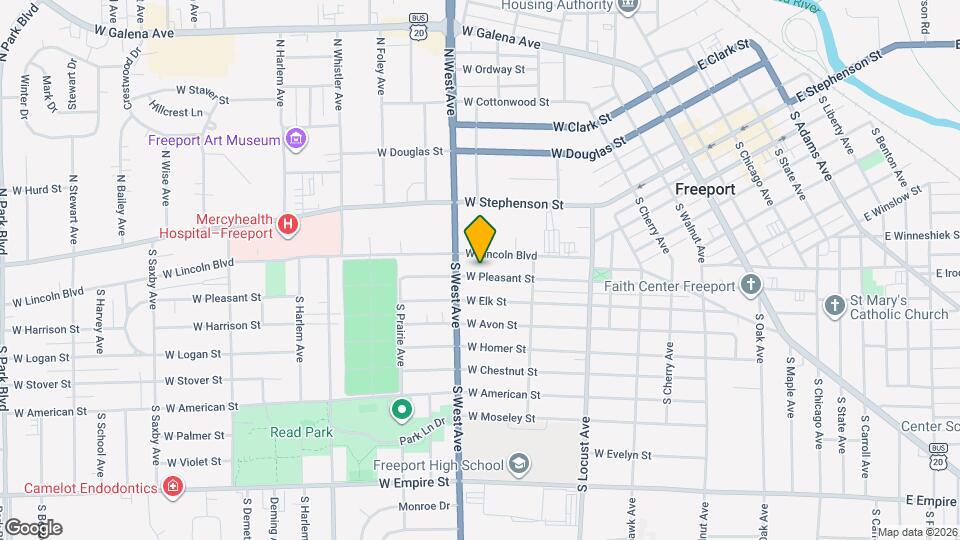 756 W Pleasant St Map and Location Details