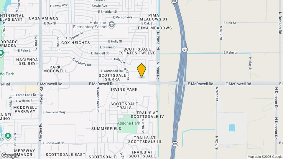 8570 E McDowell Rd, Unit SI ID1263101P Map and Location Details