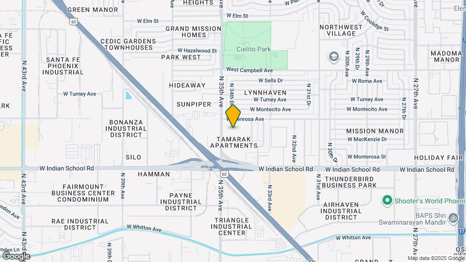 Mariposa Flats Mapa y Detalles de la Ubicación