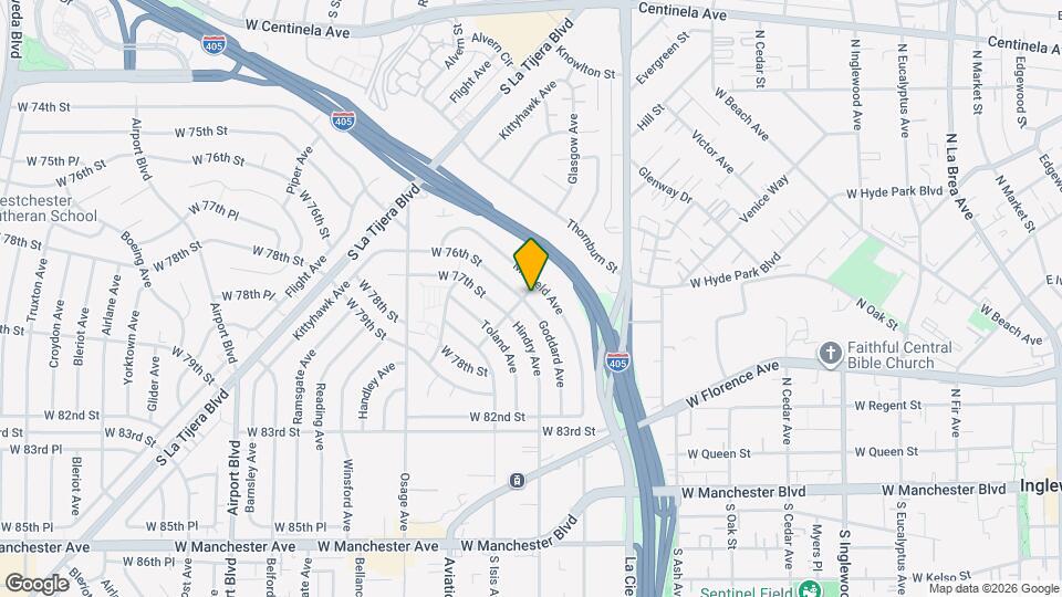 7600 Goddard Ave Map and Location Details