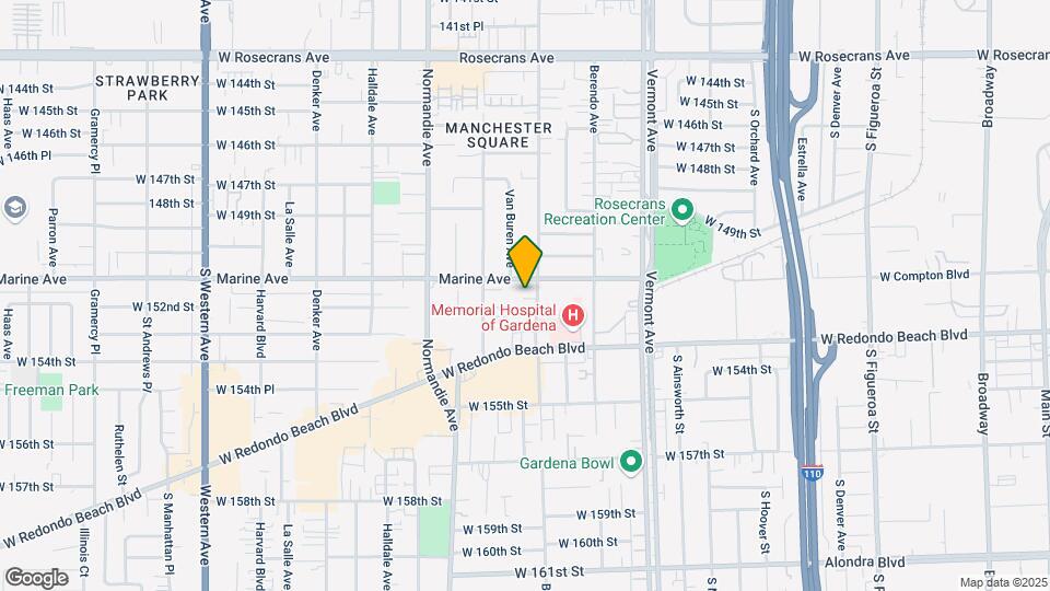 15121 S Budlong Ave Mapa y Detalles de la Ubicación