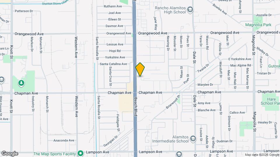 8031 Fillmore Dr Map and Location Details