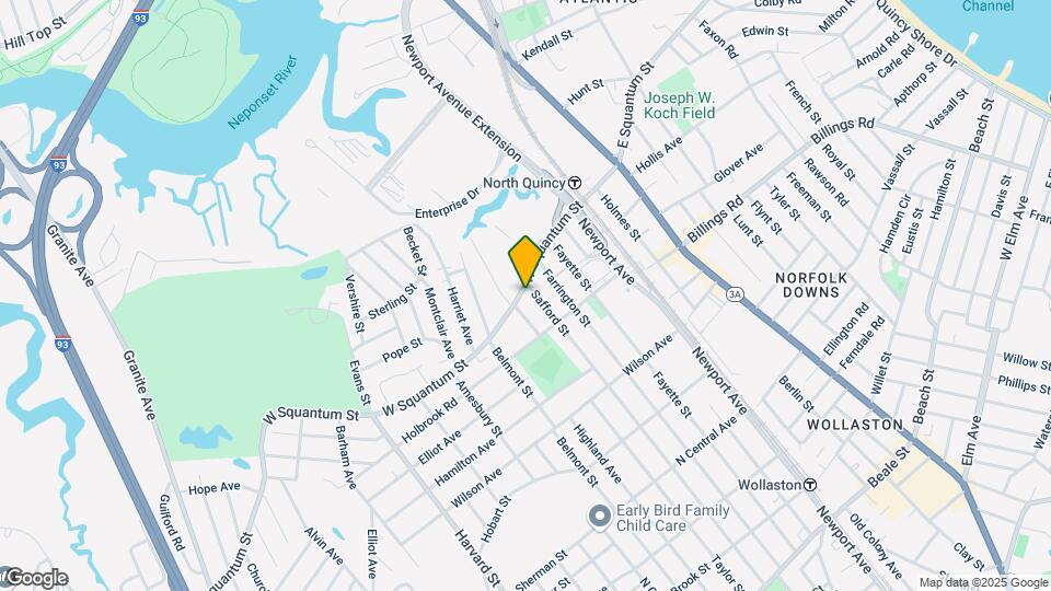 136 W Squantum St, Unit 1 Map and Location Details