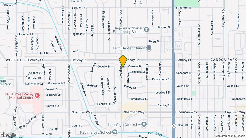 7516 Shoup Ave Map and Location Details