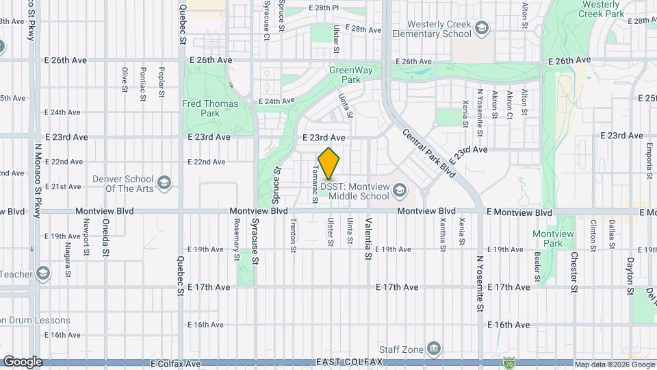 8085 E 21st Ave Map and Location Details