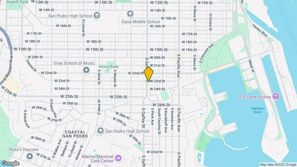 2302 S Gaffey St Map and Location Details