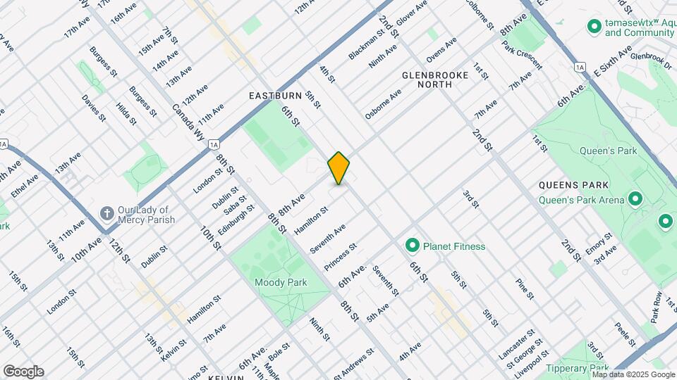 615 Hamilton St Map and Location Details