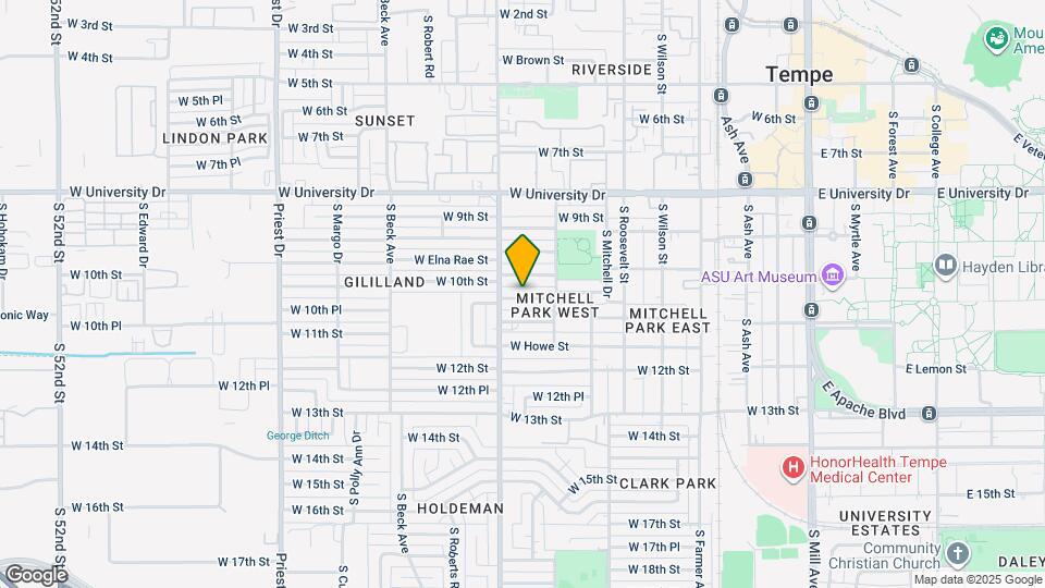 834 W 10th St Map and Location Details