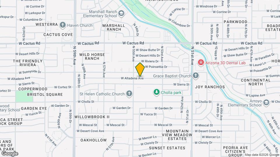 5435 W Altadena Ave Map and Location Details