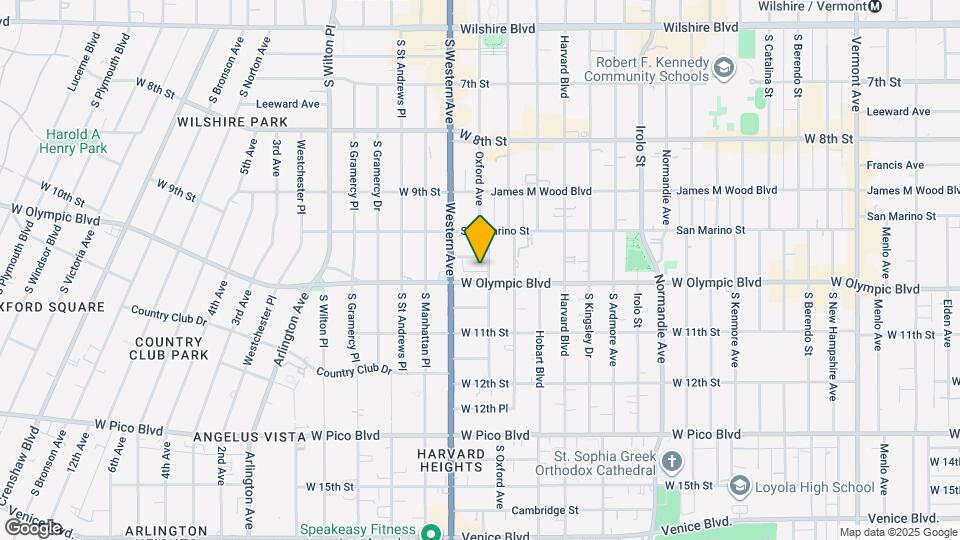 985 S Oxford Ave Map and Location Details