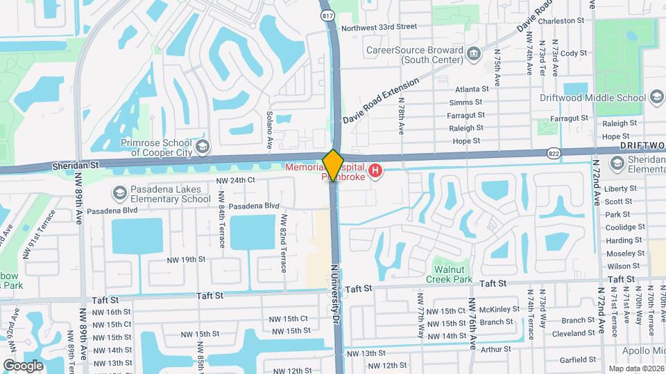 Pembroke Pines Apartments Map and Location Details