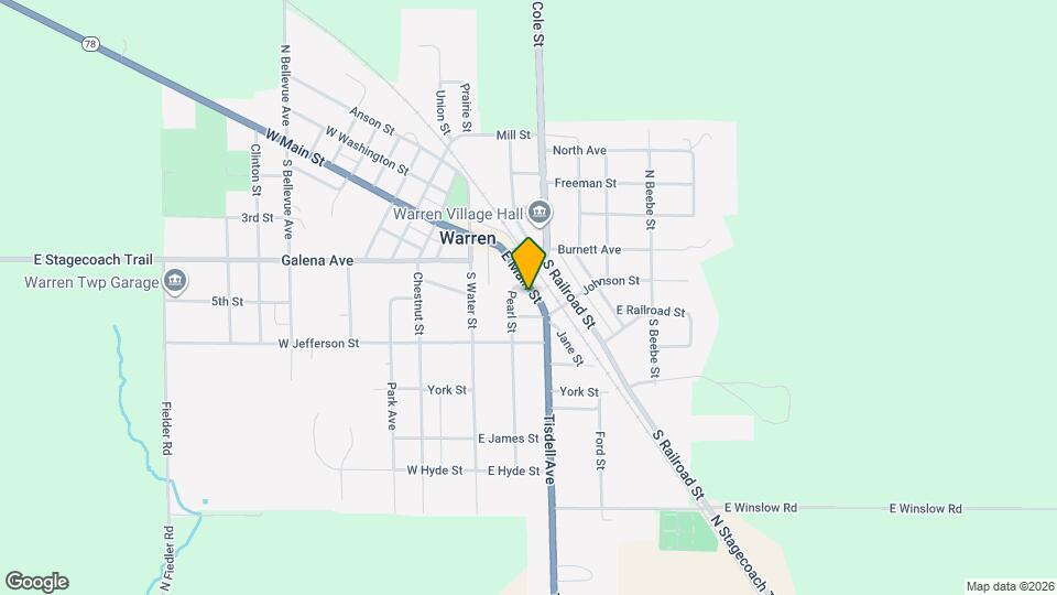 205 E Main St Map and Location Details