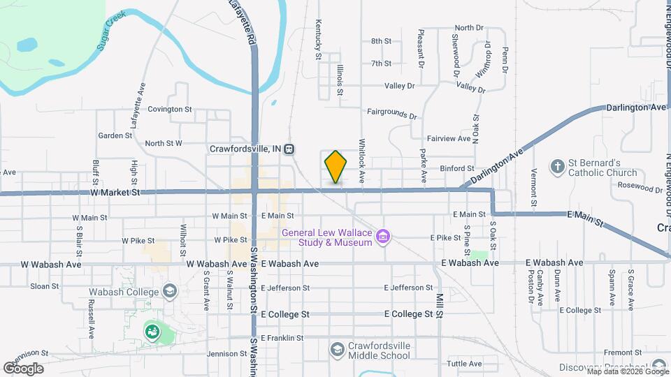 412 E Market St, Unit B Mapa y Detalles de la Ubicación