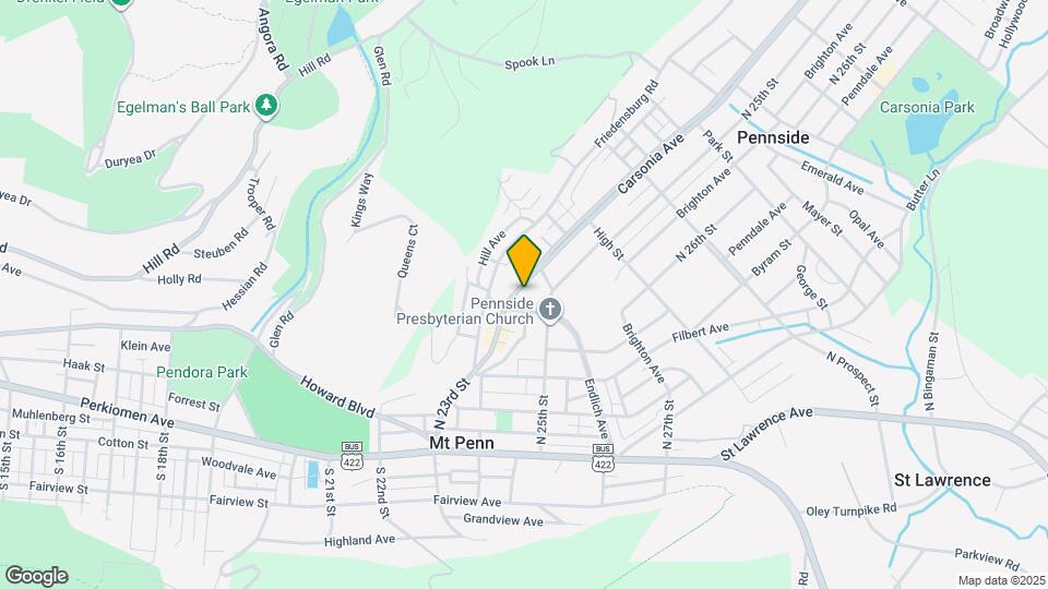 323 Carsonia Ave Map and Location Details