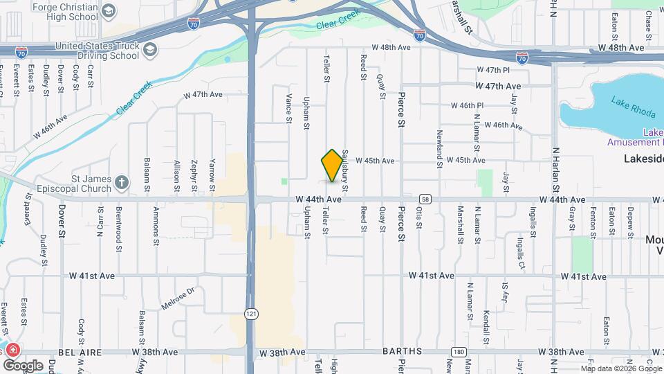 4410 Teller St Map and Location Details